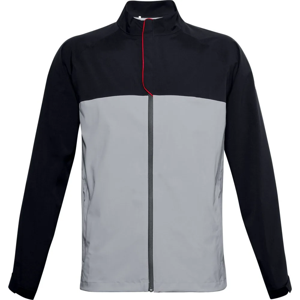 Under Armour Men's UA Golf Rain Jacket - Mod Grey / Black