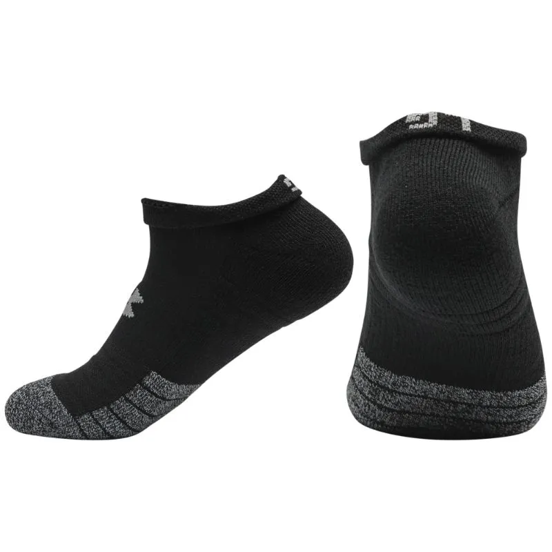 Under Armour UA HeatGear® No Show Socks 3pk - Black - Image 2