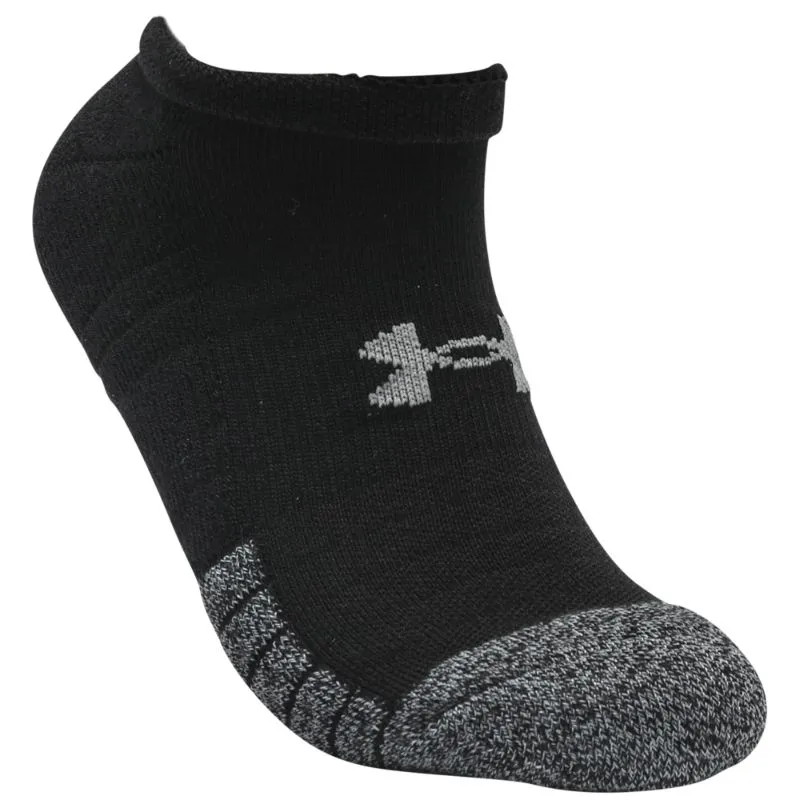 Under Armour UA HeatGear® No Show Socks 3pk - Black