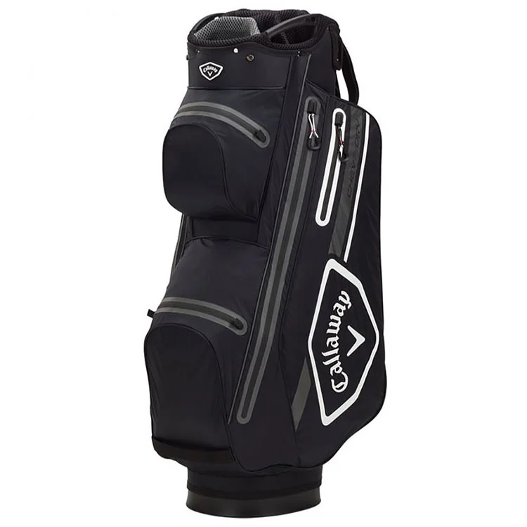 Callaway Chev 14 Cart Bag - Black/White/Charcoal