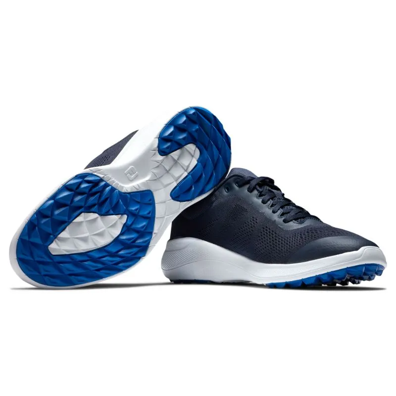 FootJoy FJ Flex Athletic Golf Shoes - Navy/White - Image 6