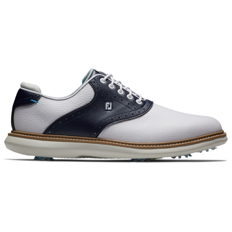 FootJoy FJ Traditions Golf Shoes - White/Navy