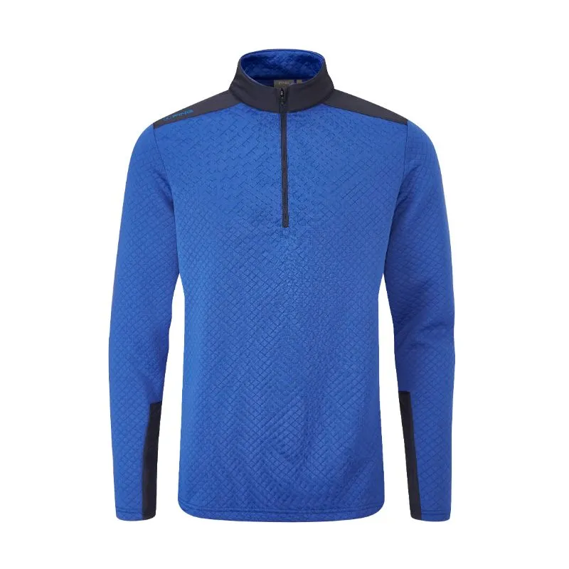 Ping Marshall 1/2 Zip Mens Golf Sweater - North Sea/Navy