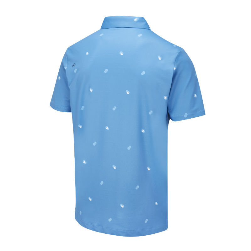 Ping Two Tone Golf Polo Shirt - Danube/infinity Blue - Image 2