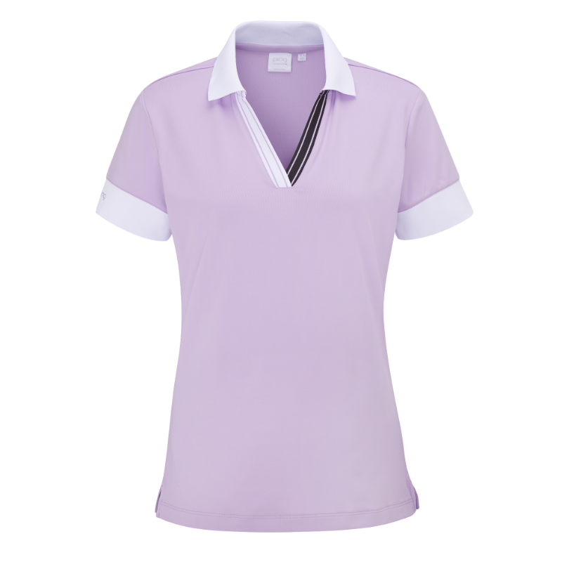 Ping Ladies Sadie Polo Shirt - Cool Lilac/White