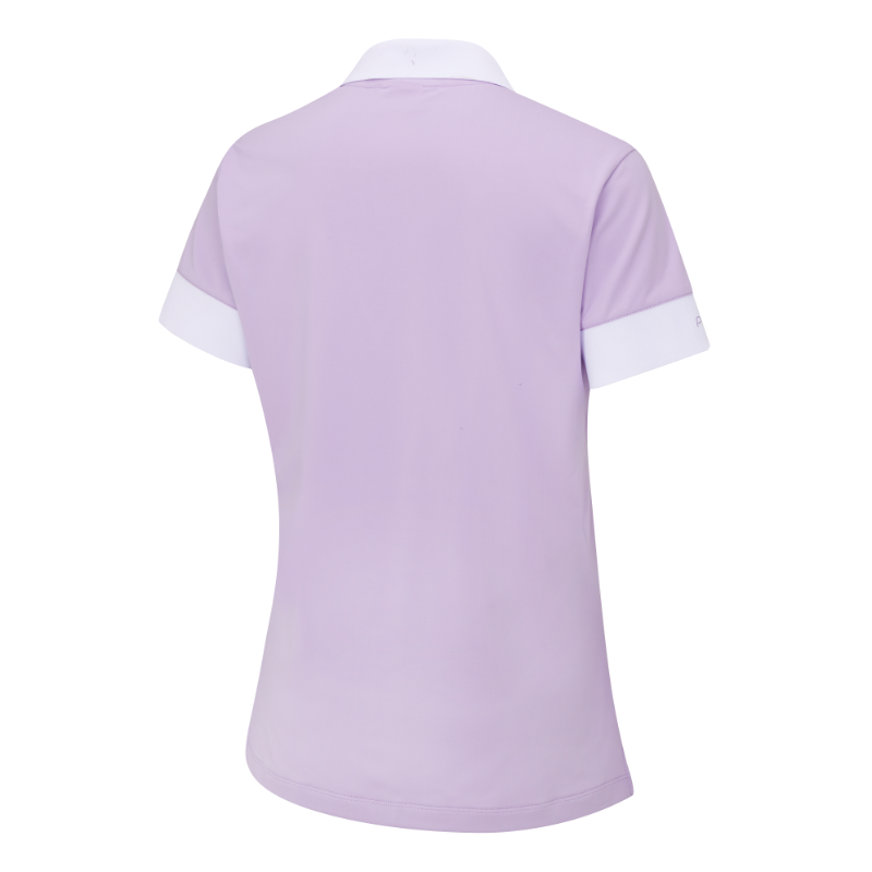 Ping Ladies Sadie Polo Shirt - Cool Lilac/White - Image 2