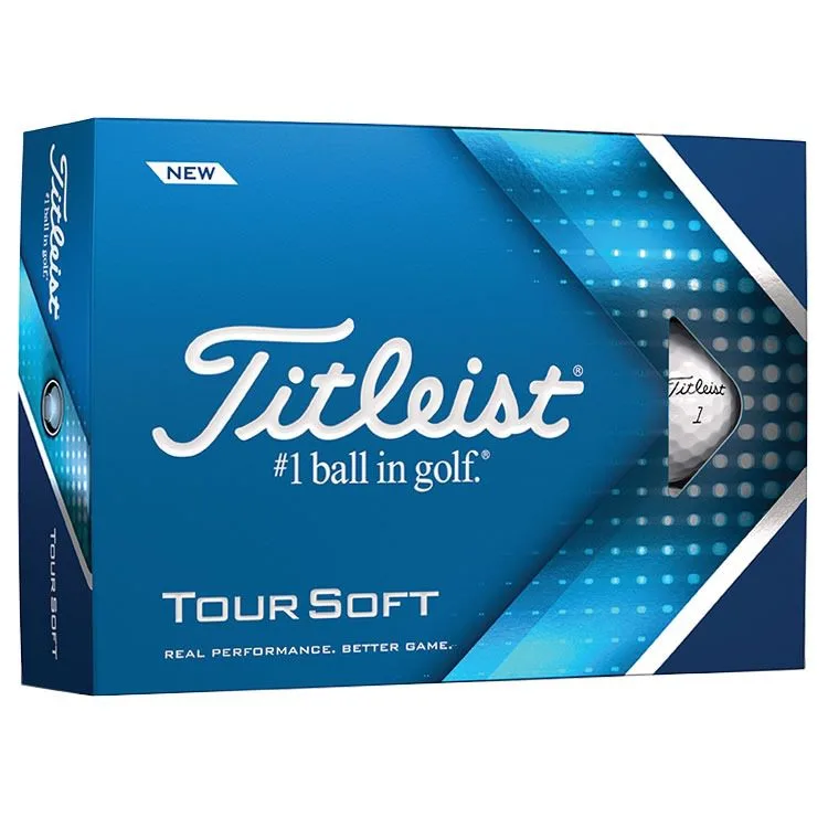 Titleist Tour Soft Golf Balls 2022 - White (12 Balls)