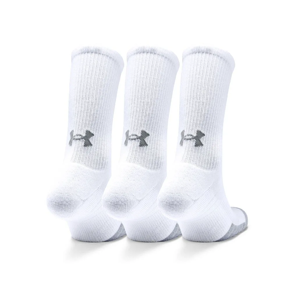 Under Armour HeatGear® Crew Socks 3-Pack White