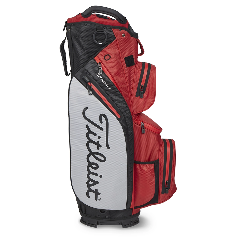 Titleist 2023 Cart 14 StaDry Golf Cart Bag - Dark Red/Grey/Black - Image 2