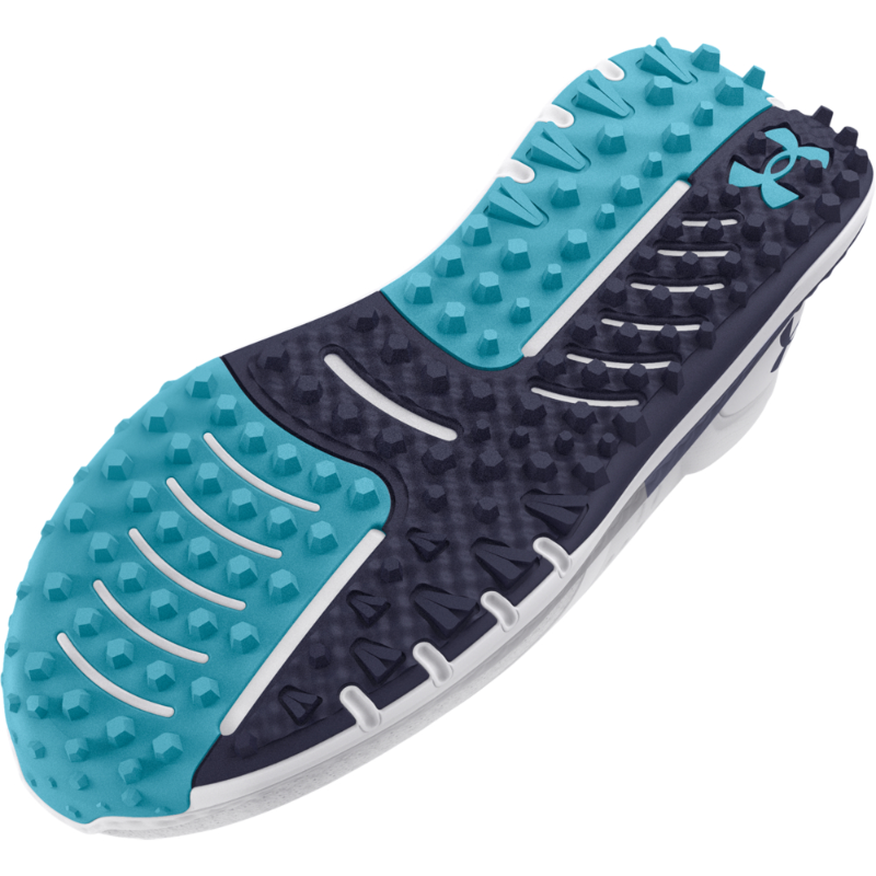 Under Armour Men's UA Charged Phantom Spikeless Golf Shoes - White / Midnight Navy - Image 4