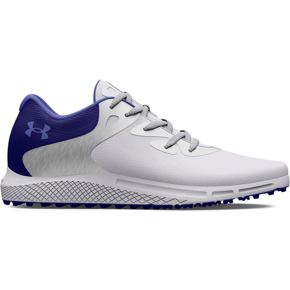 Under Armour Charged Breathe 2 SL Ladies Golf Shoes - White/Silver/Blue