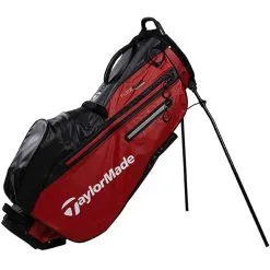 TaylorMade Flextech Waterproof Golf Stand Bag - Black/Red
